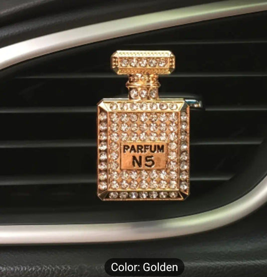 1 Piece Bling Perfume Bottle Car Air Vent Diffuser Clip